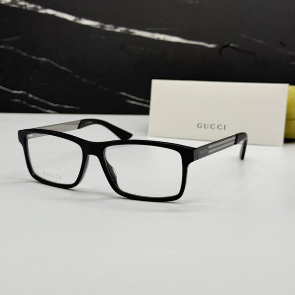 NEW GUCCI EYEGLASSES GUCCI GG0692O 004 BLACK/GREY EYEWEAR - Picture 1 of 10